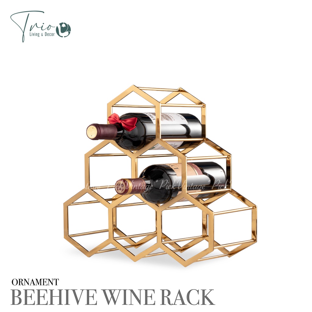 ORNAMENT BEEHIVE WINE RACK รังผึ้งใส่ขวดไวน์ Shopee Thailand