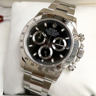 Rolex Daytona 116520 ดิสก์สีดำ Cosmograph type Di Tonga นาฬิกาโครโนกราฟนาฬิกาผู้ชายกลไกอัตโนมัติ