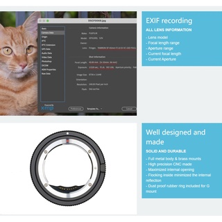 ภาพขนาดย่อของภาพหน้าปกสินค้าFringer EF-GFX Pro ออโต้โฟกัสเลนส์อะแดปเตอร์สำหรับเลนส์ Canon EF ถึง Fujifilm GFX100 GFX100S GFX50S GFX50S II GFX50R กล้อง จากร้าน egoer.th บน Shopee ภาพที่ 4