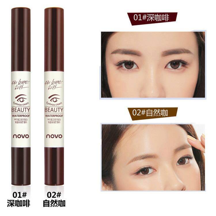 novo5068-ฺbeauty-waterproof-eyebrow-คิ้วเจล-โนโว-กันน้ำ-กันน้ำสุดๆ