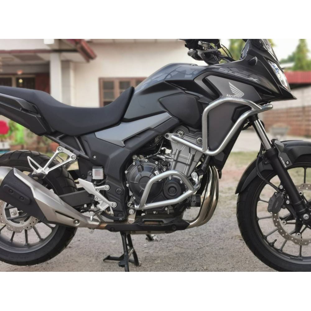 กันล้ม-v-2-ชุดบน-แคชบาร์-การ์ดเครื่อง-crashbar-honda-cb500x-ปี-2019-2020