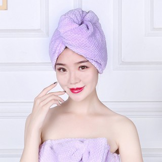 ผ้าเช็ดผม ผ้าเช็ดผมสำหรับผู้หญิง ผ้าเช็ดผมแห้งไว ผ้าเช็ดหัว Hair Towel Dryer