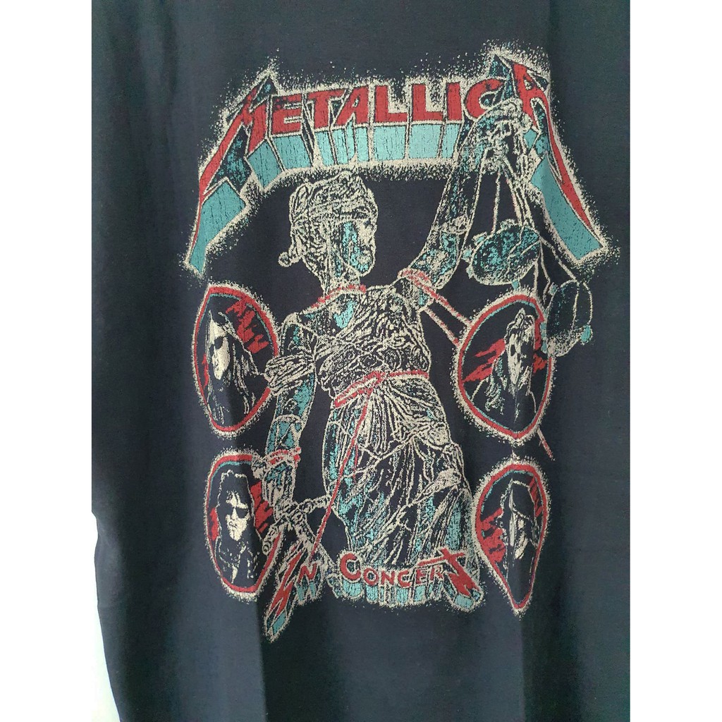 เสื้อยืดสีขาวmetallica-t-shirt-เสื้อยืดs-4xl