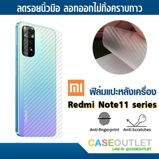 ฟิล์มแปะหลัง Xiaomi Redmi Note11 4g | Note 11 5g Note11 pro ลายเคฟล่า กันรอยหลัง ฟิล์มหลัง แปะหลังเครื่อง กันรอยหลัง