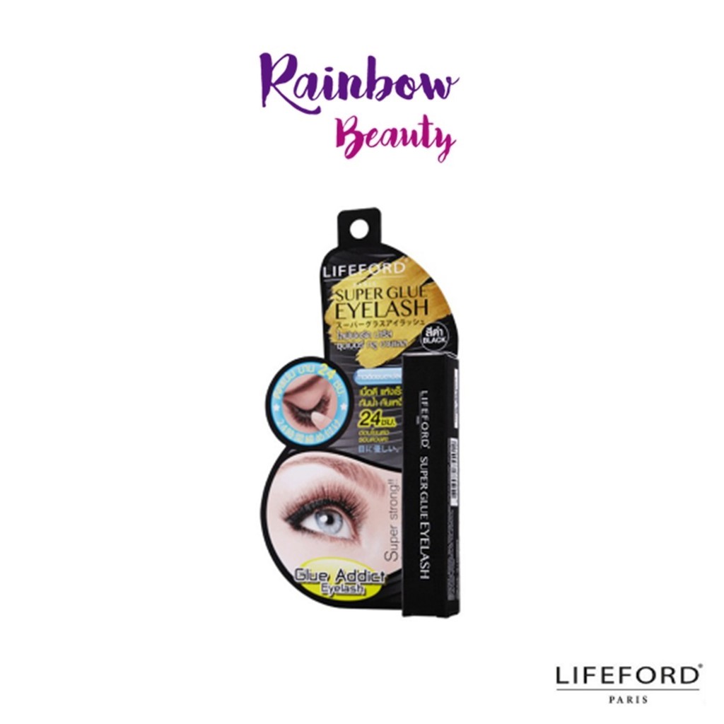 ภาพหน้าปกสินค้า(แพ็คเกจใหม่)Lifeford Super Glue Eyelash ไลฟ์ฟอร์ด กาวติดขนตาปลอม 5 กรัม จากร้าน rainbowbeauty999 บน Shopee
