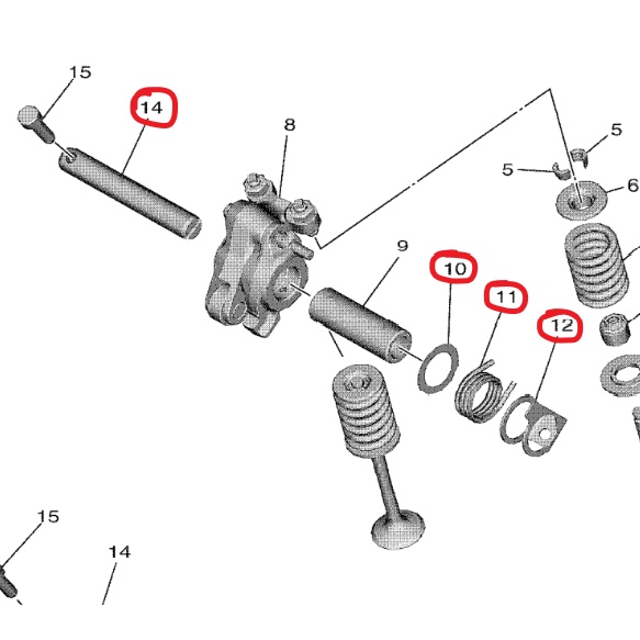 Rocker ARM PIN SAHFT สปริงเพลตเครื่องซักผ้า ญี่ปุ่น YAMAHA Y16 Shopee