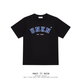 เสื้อยืดผ้าฝ้ายพิมพ์ลายขายดี Make IT RAIN เสื้อยืดแขนสั้น ผ้าฝ้ายแท้ พิมพ์ลายตัวอักษร สไตล์ฮิปฮอป