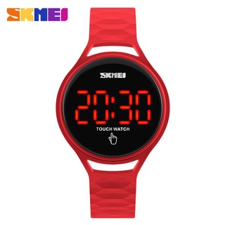 SKMEI Sport Watch Touch Screen LED Display Woman Fashion Casual Watch 3bar Waterproof Ladies Digital Wristwatches