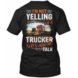 เสื้อยืดสีขาวเสื้อยืดผ้าฝ้าย พิมพ์ลาย Trucker Gildan Tee NCggai22KPanll55S-4XL