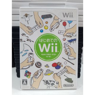 แผ่นแท้ [Wii] Wii Play - Hajimete no Wii (RVL-R-RHAJ) Your First Step to Wii