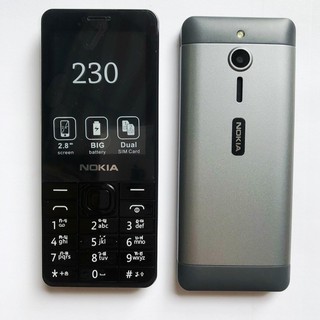 โทรศัพท์มือถือ  โนเกียปุ่มกด NOKIA 230 (สีดำ) 2 ซิม จอ 2.8นิ้ว รุ่นใหม่ 2020