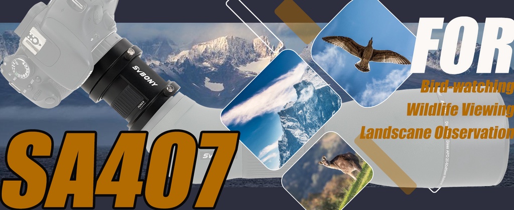 Svbony อะแดปเตอร์ท่อกล้อง SA407 เข้าได้กับ SA401 Spotting Scope สําหรับ ...