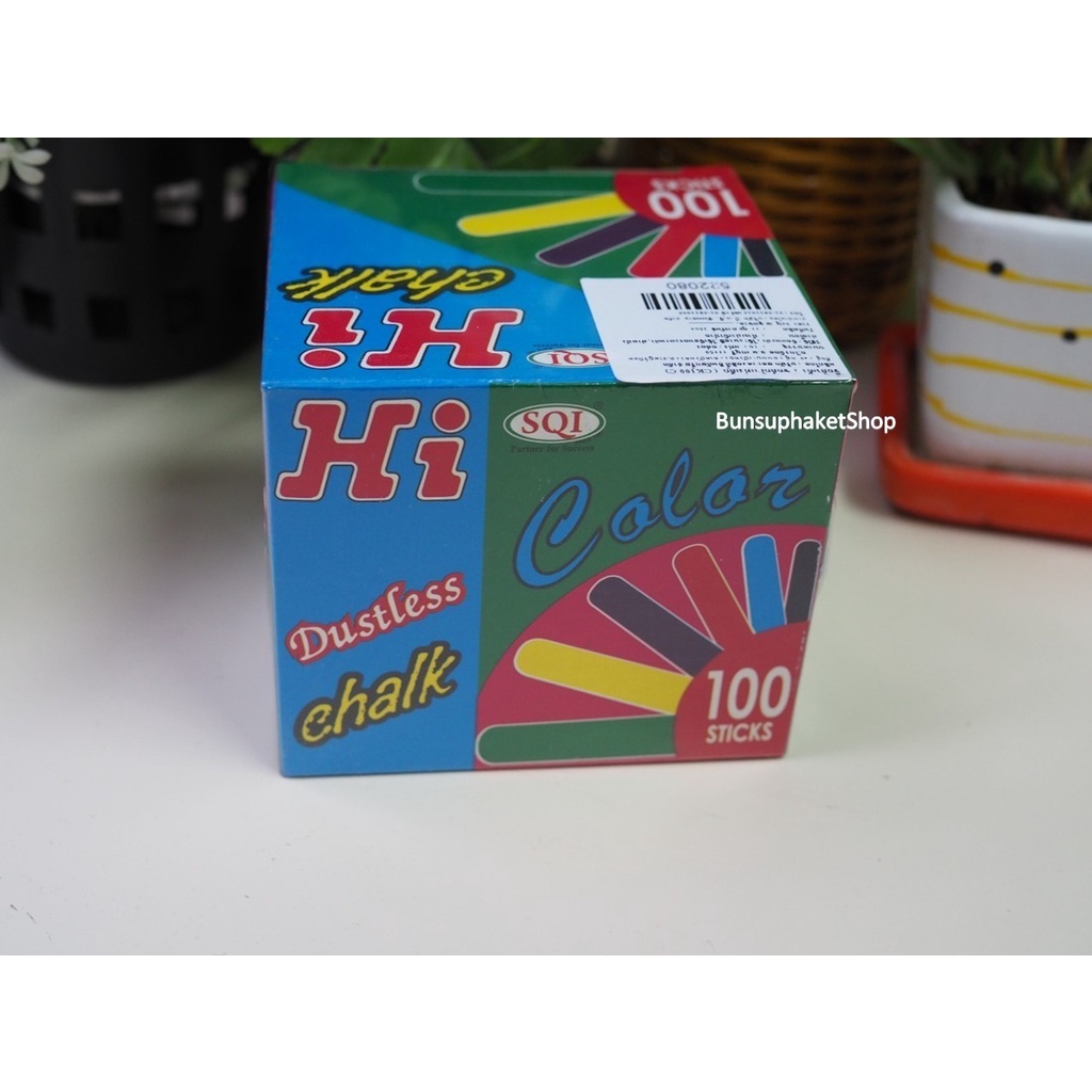 ไฮ-ชอล์กสี-ชอล์กเขียนกระดาน-100แท่ง-กล่อง-hi-chalk-100stick-box