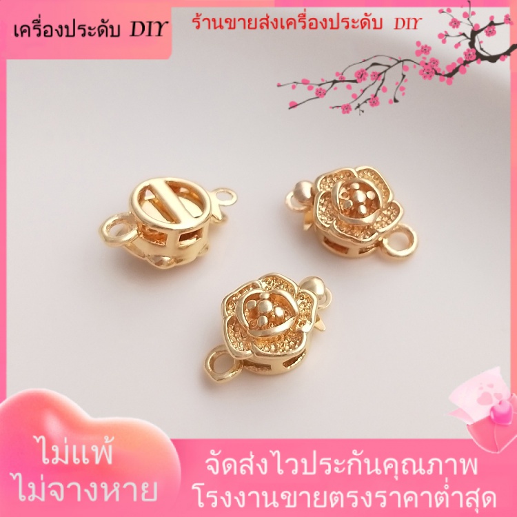 เครื่องประดับdiyขายส่ง-หัวเข็มขัด-ชุบทอง-14k-ประดับไข่มุกคริสตัล-แฮนด์เมด-สําหรับทําเครื่องประดับ-สร้อยคอ-diy