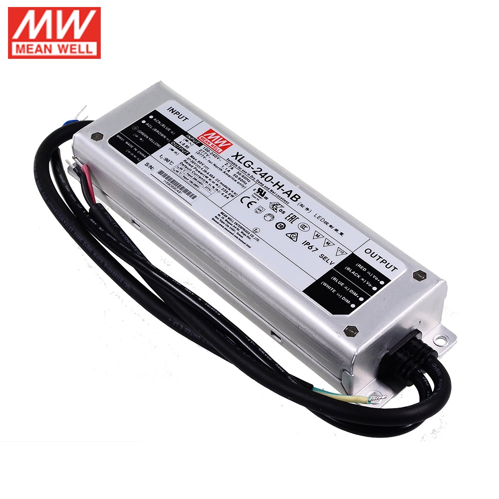 thumbnail image 2 of Mean Well XLG-240-H-AB LED Driver - 240W 60V 4900mA Constant Power Mode With IP67 Rating 2 of 12