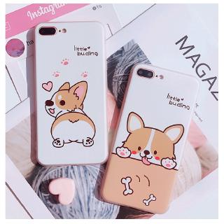 Compatible For Samsung Galaxy A24 M14 A34 A54 A14 A04S A04 A13 A23 A33 A53 A03 A02S A03S A22 M22 M32 A32 A52S A72 A12 M12 A02 M02 A71 A51 A50 A70 A30S A50S เคสโทรศัพท์มือถือลายการ์ตูนน่ารักสําหรับ Corgi