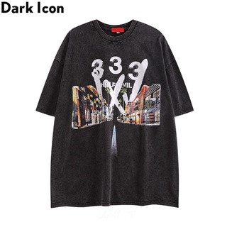 【🔥🔥】Dark Icon 333 Printed Washing Cotton Mens T-shirt 2022 Summer Streetwear Tshirts for Men