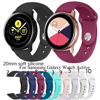ภาพหน้าปกสินค้าสายรัดข้อมือซิลิโคนสำหรับ Samsung Galaxy Watch active / Galaxy 42 มม / Amazfit bip/Amazfit GTR 42mm กว้าง 20 มม bracelet ซึ่งคุณอาจชอบราคาและรีวิวของสินค้านี้
