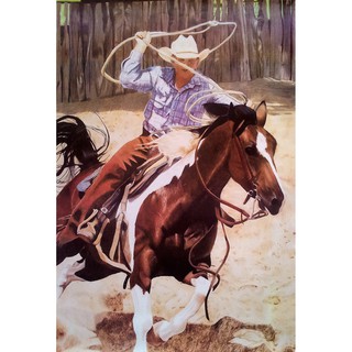 โปสเตอร์ ภาพวาด อเมริกัน คาวบอย Cowboy POSTER 24”x35” Inch Painting America Western V3