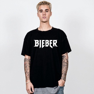 เสื้อยืดคอกลมเสื้อยืดสีขาวเสื้อยืด จัสติน บีเบอร์ Justin Bieber คอนเสิร์ตจัสติน บีเบอร์ ผ้าดี Cotton100% หนานุ่มใส่สบายS