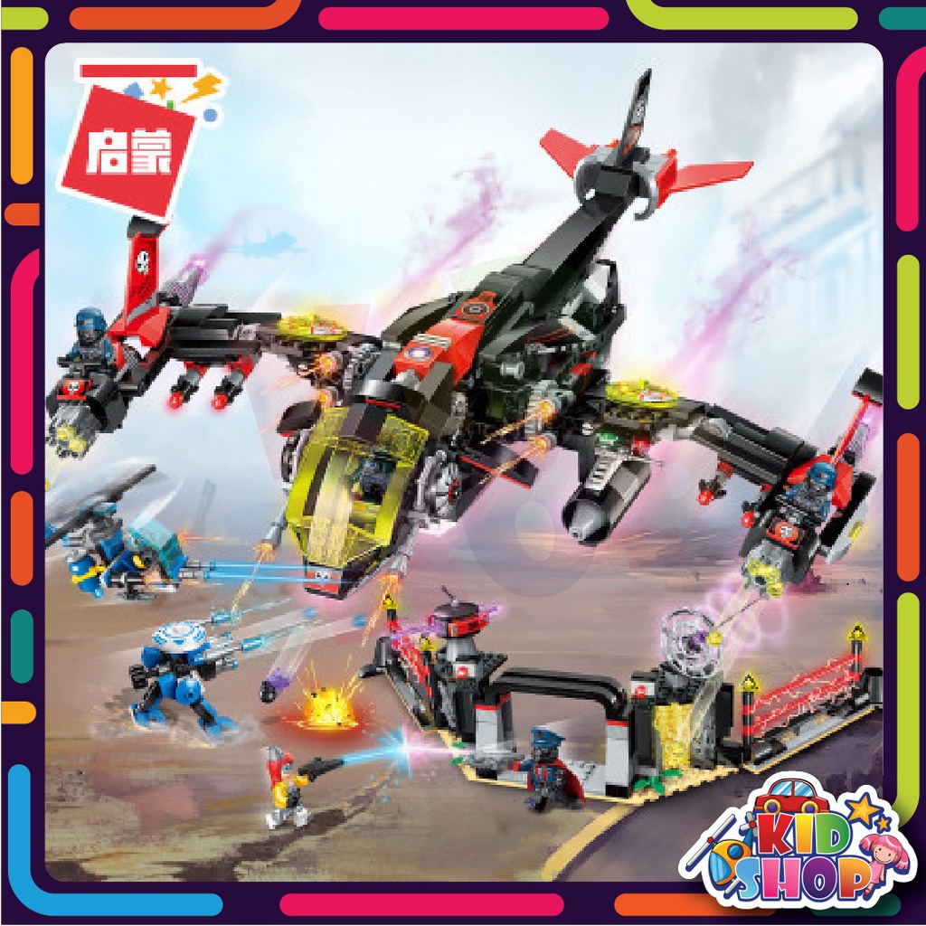 ตัวต่อ THE HIGH-TECH ERA FIRST BATTLE ENL2721 ยานรบทหารวายร้ายเเละป้อม ...