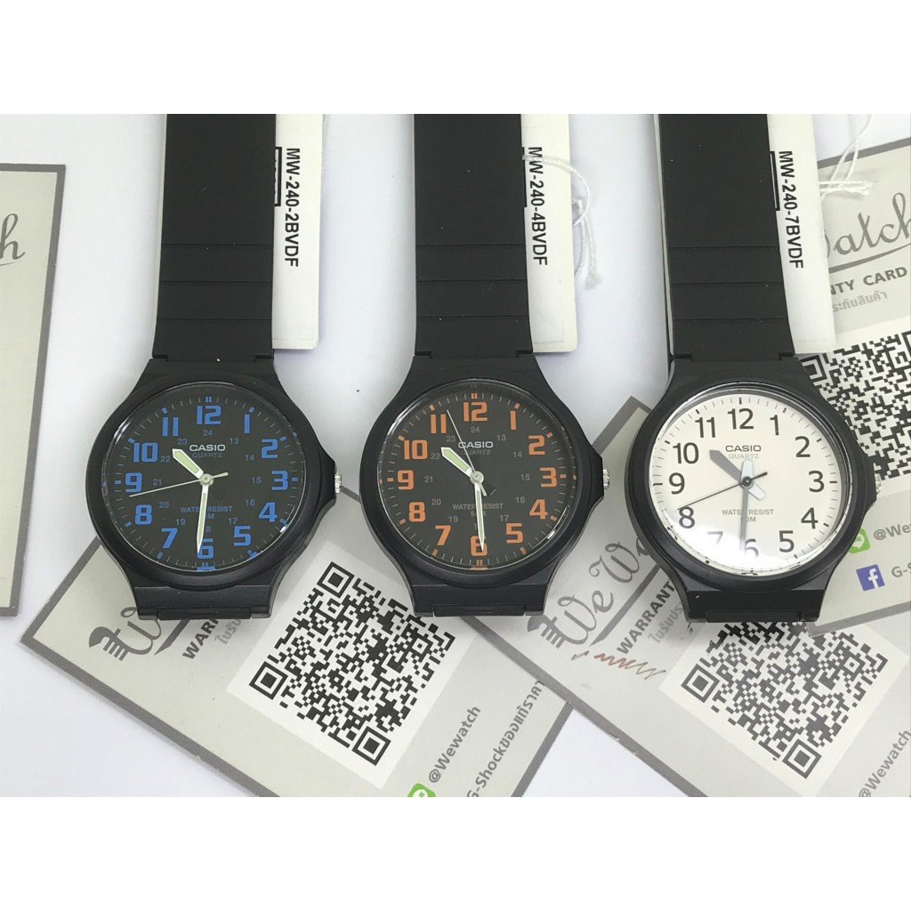 ภาพสินค้าCASIO % รุ่น MW-240 นาฬิกาข้อมือผู้ชาย ขนาดใหญ่ กล่องและใบรับประกัน 1ปี MW240 จากร้าน wewatchs บน Shopee ภาพที่ 8