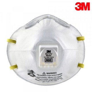 3M 8210V N95 หน้ากากป้องกันฝุ่นชนิดมีวาล์ว