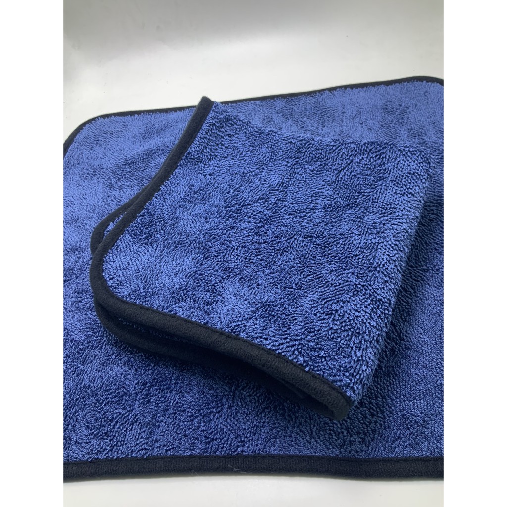 triple-twisted-microfiber-drying-towel-สีน้ำเงินกุ้นดำ-ขนสองด้าน-ขนาด-40-40-wp352