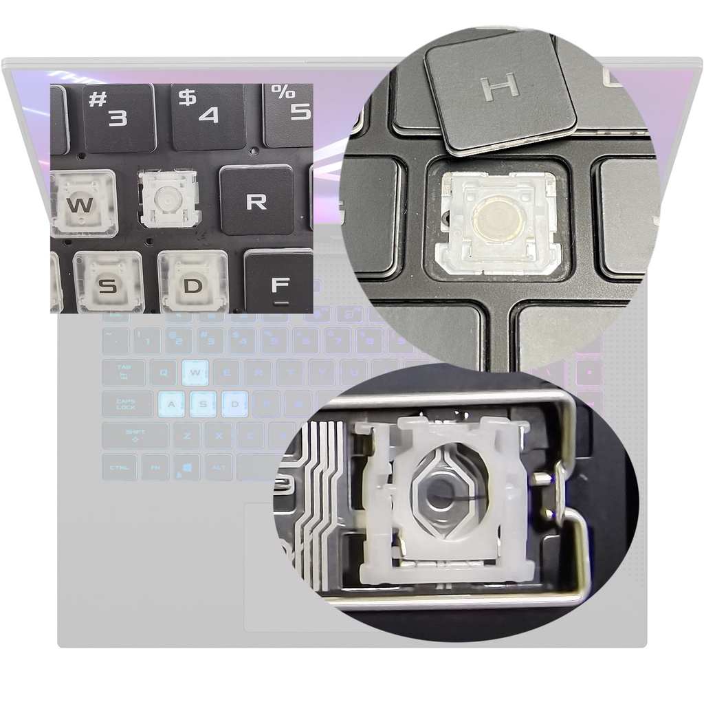 Asus ROG Strix G15 G513QY G513QR G 513QE g513qe บานพับ คลิปติดปุ่มกด ...