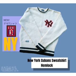 เสื้อNYไหมพรม แขนยาว(New York Cubans Sweatshirt Hemlock) / มือสอง สภาพดี