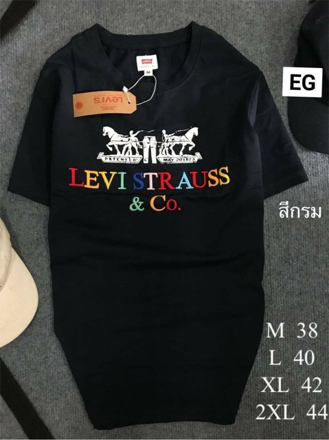 เสื้อยืด-levi-s-งานสกีน-amp-งานปักตัวหนังสือ-เหมือนแท้ป้ายห้อย