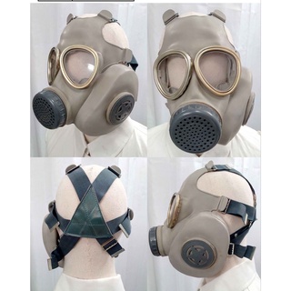 หน้ากากกันแก๊ส ของเเท้ PLA M65 Gas Mask + Filter ติดที่เเก้ม + กระเป๋าสะพาย ร้าน BKK Militaria