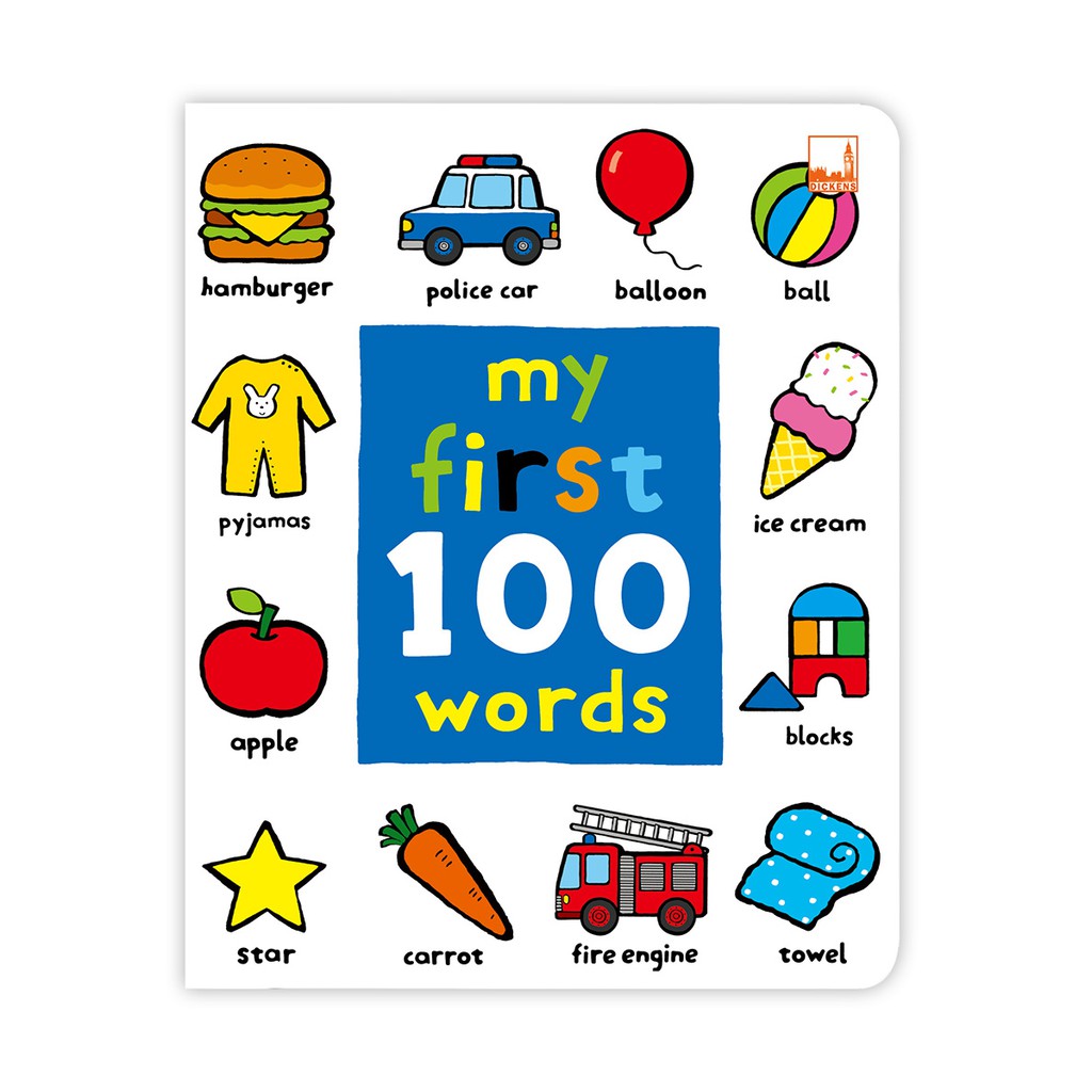 หนังสือเรียนรู้ 100 คำศัพท์คำศัพท์ใกล้ตัวในชีวิตประจำวัน My First 100 Words  | Shopee Thailand