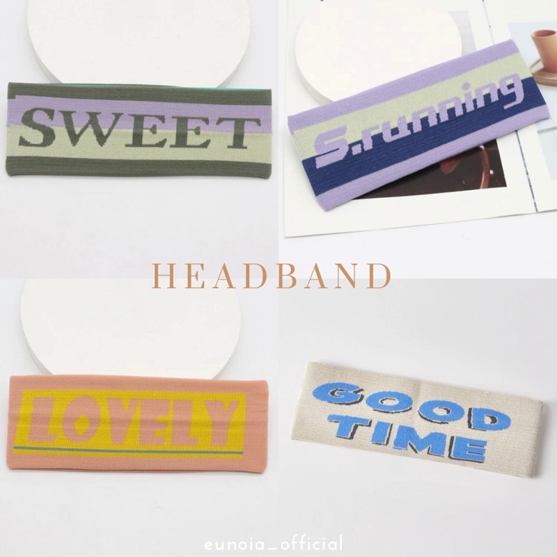 พร้อมส่ง-headband-ที่คาดผม-ผ้าคาดผม-ลายกราฟฟิกตัวอักษร