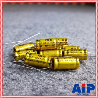 ภาพย่อรูปภาพสินค้าแรกของ(10ตัว) 4.7uF 50V C ลำโพง สีทอง คาปาลำโพงเสียงแหลม 4.7 / 50 V ตัวป้องกันลำโพงเสียงแหลม คอนเดนเซอร์ คาปาซิเตอร์ลำโพง C...