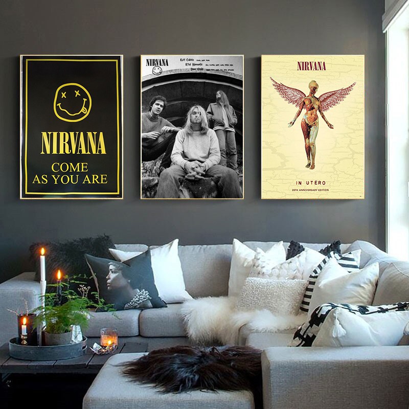 โปสเตอร์-nirvana-เนอร์วานา-โปสเตอร์วงดนตรี-โปสเตอร์ติดผนัง-โปสเตอร์สวยๆ-poster-ส่งemsให้เลยครับ