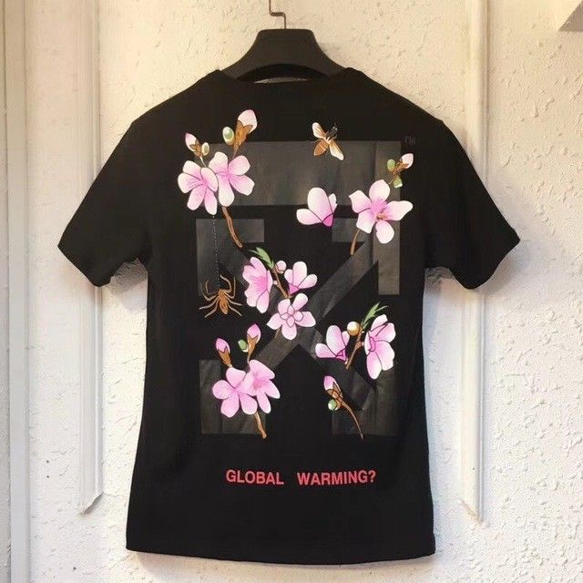 Off white cherry blossom sale tee