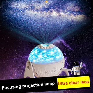 7 In 1 Led Star Night Light เพลง Led Projector Light บลูทูธโปรเจคเตอร์ Starry Sky บรรยากาศโคมไฟห้องนอนตกแต่ง Celestial Universe ฉาย Flowerdance