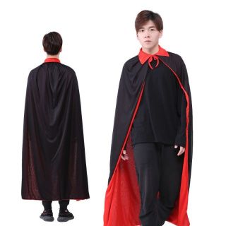 ภาพขนาดย่อของภาพหน้าปกสินค้า️ พร้อมส่ง ผ้าคลุม 2ด้าน แดง ดำ ฮาลาวีน ผ้าคลุมพ่อมด Halloween ชุดพ่อมด แม่มด จากร้าน luckystone24 บน Shopee ภาพที่ 4
