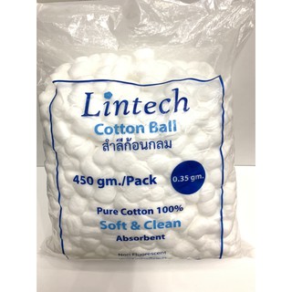 ภาพหน้าปกสินค้าสำลีก้อน Lintech แพ็ค 450 กรัม  (มีขนาด 0.35 gm, 1.4gm) ที่เกี่ยวข้อง