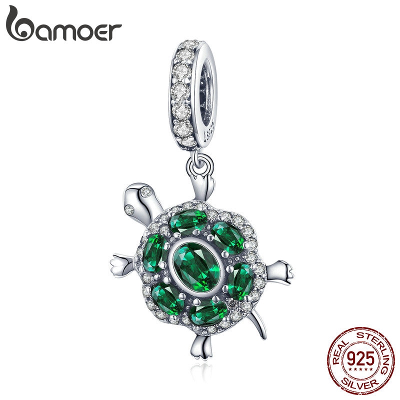 bamoer-green-color-tortoise-charm-pendant-925-sterling-silver