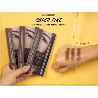 ES8006 เขียนคิ้ว ดินสอเขียนคิ้ว SIVANNA SUPER FINE  automatic eyebrow pencil