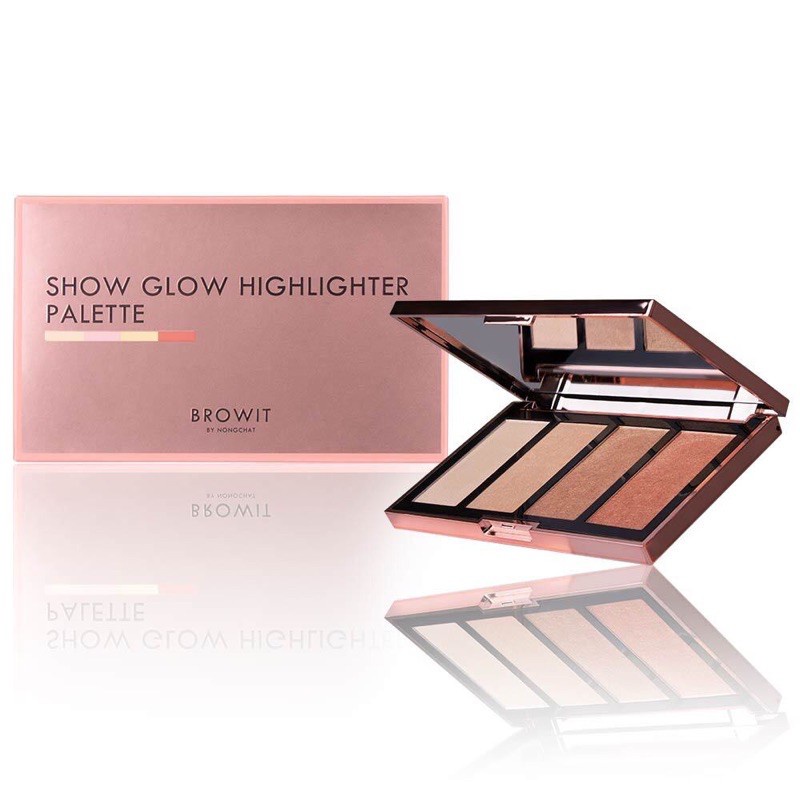 browit-by-nongchat-show-glow-highlighter-palette-บราวอิท-โชว์-โกลว์-ไฮไลท์เตอร์-พาเลท-ไฮไลท์น้องฉัตร-4g-x-4-สี