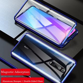 Two Side Glass Casing Xiaomi Mi 9 9T Pro Redmi K20 Pro Note 7 8 Pro Phone Case 360 Full Cover Magnetic Metal