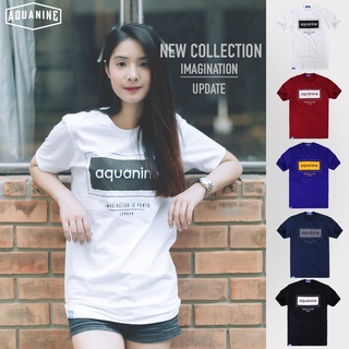 เสื้อยืด AQUANINE  tshirt  เสื้อยืดผู้หญิง รุ่น IMAGINATION เสื้อยืดสีขาว ลิขสิทธิ์แท้