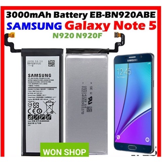 แบตเตอรี่ SAMSUNG Galaxy Note 5 N920 N920F N9208 EB-BN920ABE แบตเตอรี่ 3000mAh พร้อมเครื่องมือเปิด