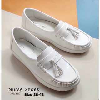 ภาพหน้าปกสินค้ารองเท้าพยาบาล Sevengo รุ่นพื้น สูง1.5 นิ้ว F60157  รองเท้าพยาบาลสีขาว รองเท้าพยาบาลสุขภาพ ที่เกี่ยวข้อง