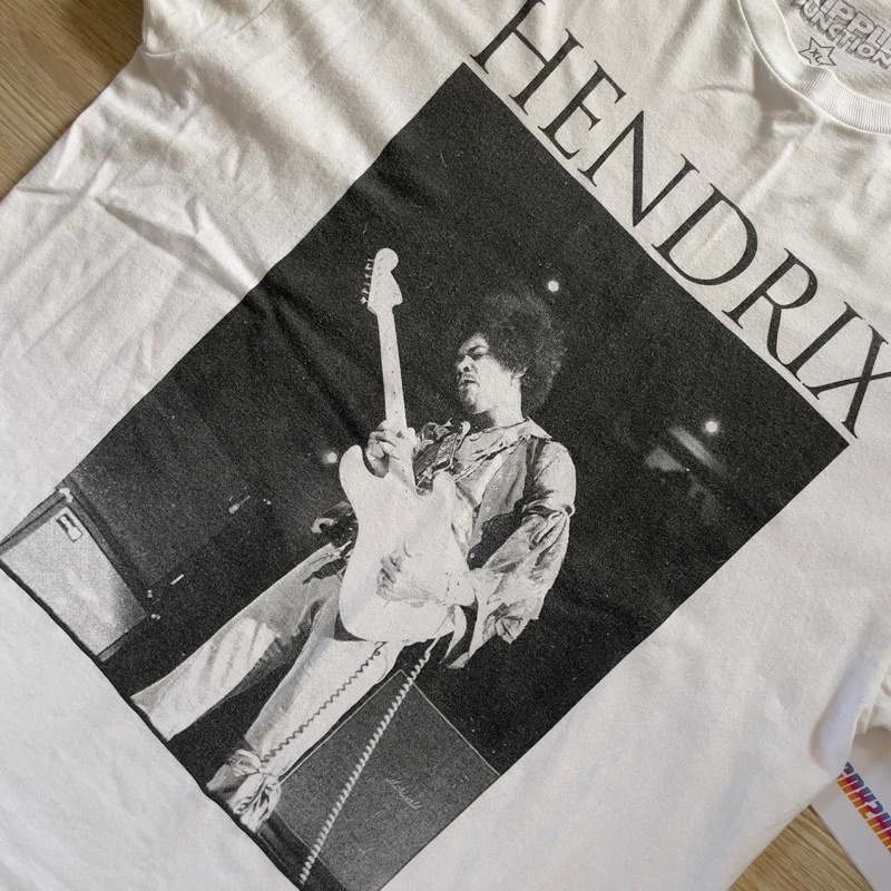 เสื้อยืดวงดนตรีเสื้อยืด-jimi-hendrix-มือสองall-size