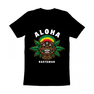 เสื้อยืดโอเวอร์ไซส์เสื้อยืด พิมพ์ลาย Gildan Aloha Rastaman Distro สําหรับผู้ชายS-3XL