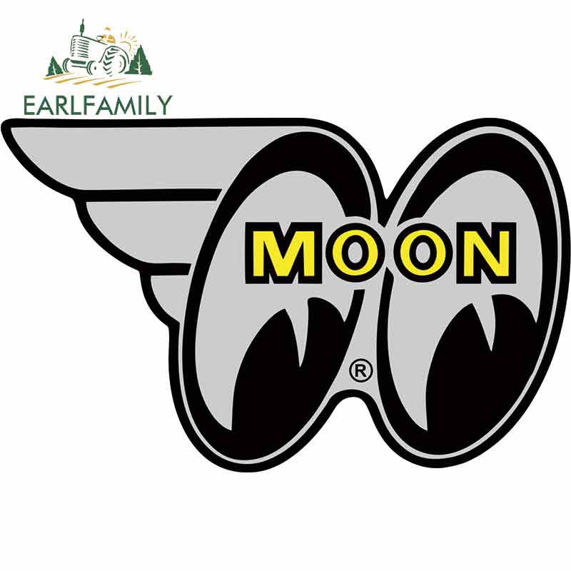 earlfamily-สติกเกอร์-ลาย-moon-สำหรับติดรถยนต์-ขนาด-13-ซม-x-8-1-ซม